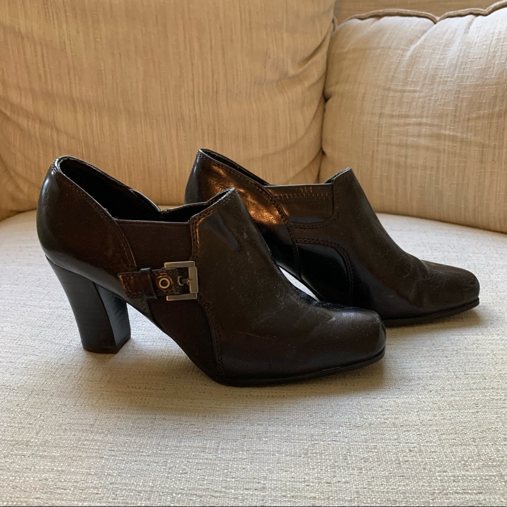 NICKELS Dark Chocolate Brown Vintage Style Bootie